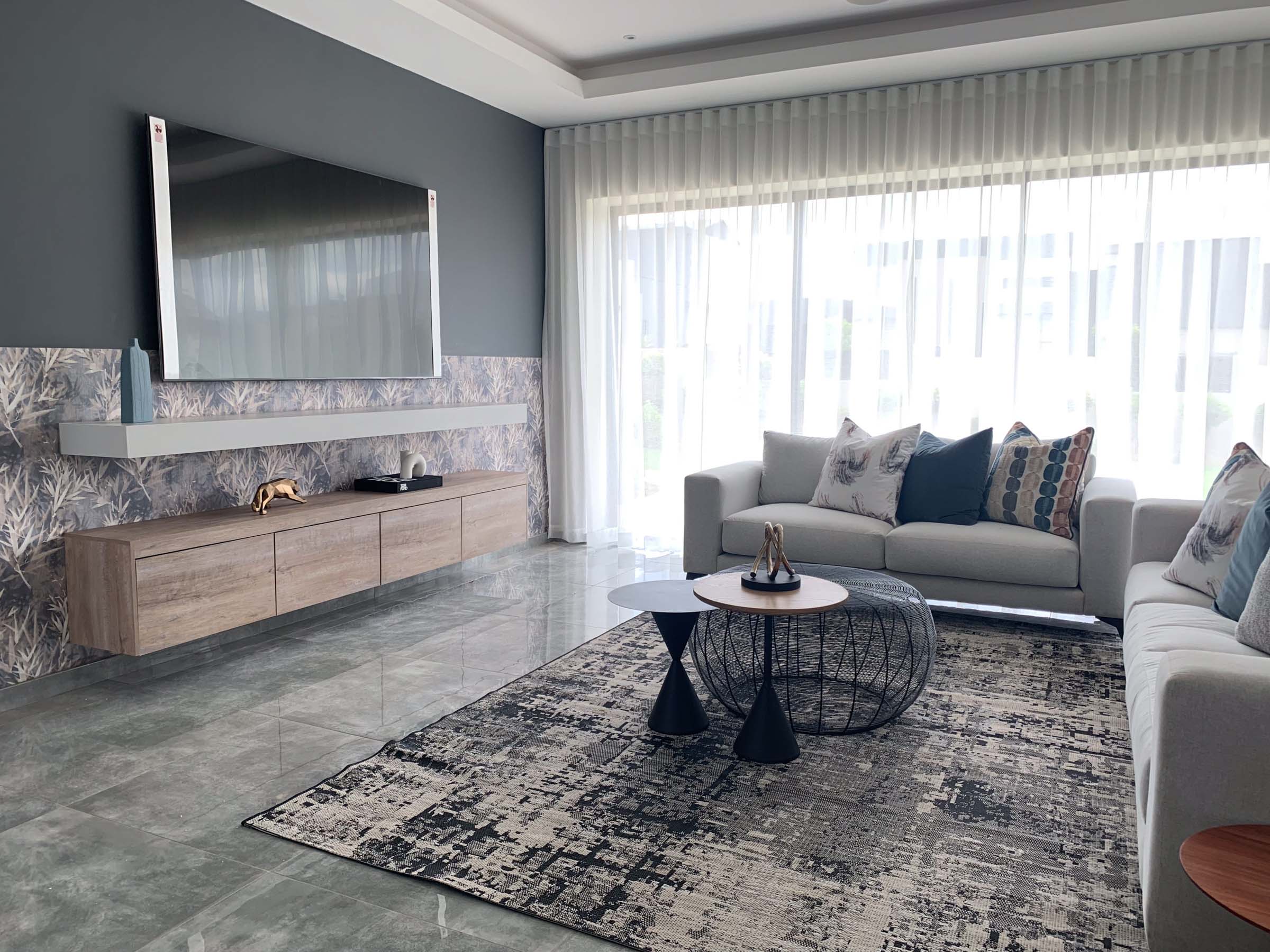 Floating TV Unit & Shelf